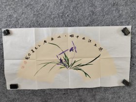 【得自画家本人，渠道可靠，保真交流】米亚龙老师兰草作品，米亚龙，职业画家，进修于清华大学人文学院霍春阳工作室，画工扎实，作品曾获陕西省书画展三等奖，陕西省美术馆馆展优秀奖，省美协会员。