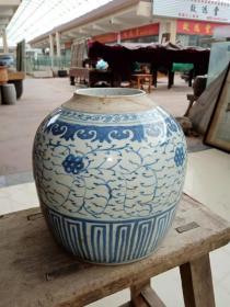 清代全品青花药罐直径17厘米，放漏价888包邮，喜欢的[勾引][勾引][勾引]