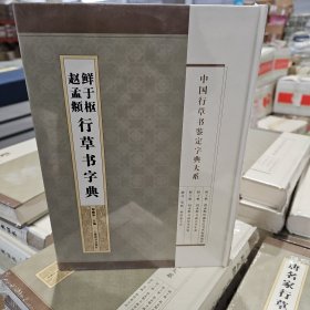 中国行草书鉴定字典大系·鲜于枢 赵孟頫行草书字典（16开精装）塑封新书