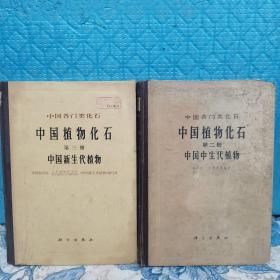 中国各门类化石：中国植物化石（ 第二册中国中生植物+第三册中国新生代植物）两册合售