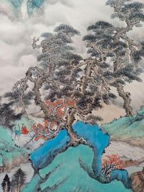 黄山寿山水画立轴