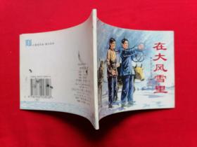 上海连环画·精品百种：中国乡村故事一《在大风雪里》2002年一版一印