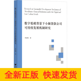 數(shù)字低碳背景下小額貸款公司可持續(xù)發(fā)展機(jī)制研究