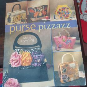 英文原版 purse pizzazz 制作拼布手提包的一本书 看图