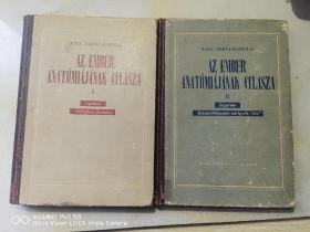 Kiss-Szentágothai :Az Ember Anatómiájának Atlasza(1、2）匈牙利语《解剖学图集》