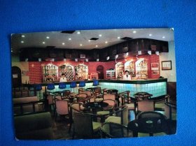 苏州饭店咖啡酒吧实寄明信片(盖盘古开工邮票)