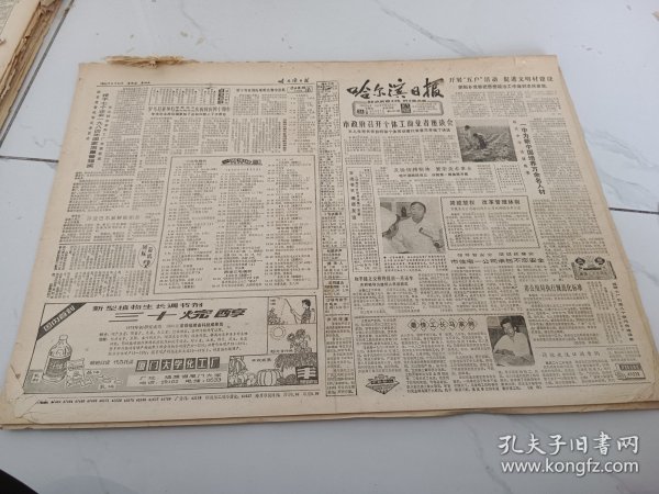 哈尔滨日报1984年8月24日，粱宁等在国际唱歌比赛中获奖。一中为新中国培养万余名人才振兴中华造就栋梁