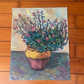 油画*瓶花