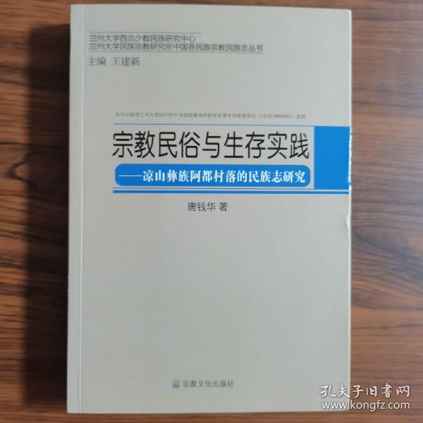 兰州大学民族宗教研究所中国民族家教民族志丛书·宗教民俗与生存实践：凉山彝族阿都村落的民族志研究