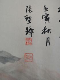 著名山水画家张圣锋精品。
1965年生、山东金乡人
师从蒋采萍、王天胜、李铁生老师
现为文化部现代工笔画院画家
清华大学美术学院画家
中央美术学院李铁生工作室画家
北京国风堂国展创作中心导师
中国美术家协会会员
作品多次在中国美协举办的展览中获奖入展
作品曾在中国美术馆、国家画院等展出 。
还有多幅张圣锋生先多幅精品作品待售1八五8一0二七881。
作品保真，假一赔三。