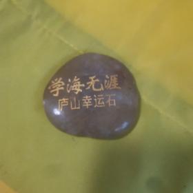 学海无涯 庐山幸运石 九品20元n01  161692