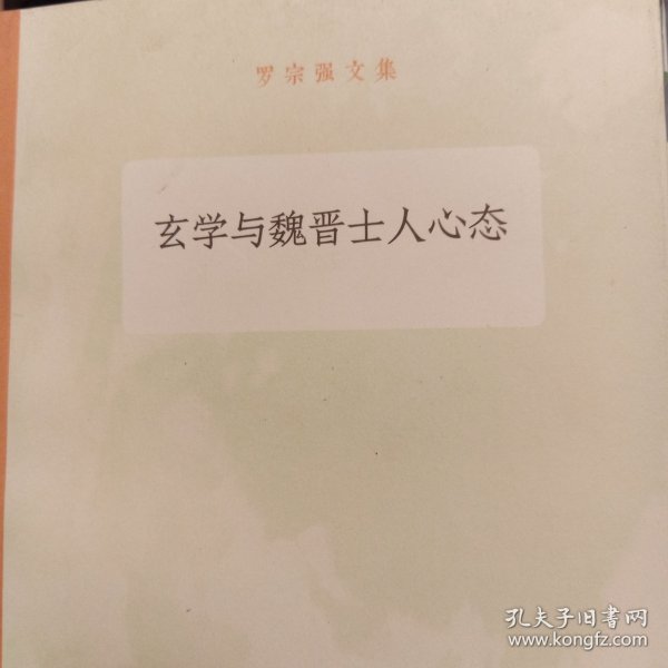 玄学与魏晋士人心态/罗宗强文集