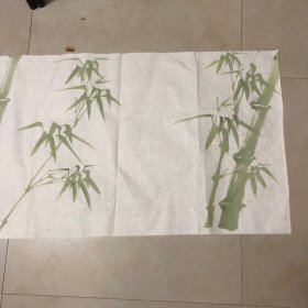 手绘翠竹横幅（无款）