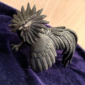 斗鸡摆件（铁）
