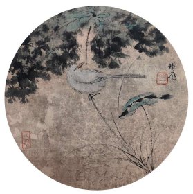 y559. 精品国画，禅一款，《梅花小鸟图》。保真，假一罚十。