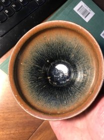 （玄色之美）宋金茶盏--南宋建窑（福清东张窑）黑釉束口金兔毫茶盏（3）