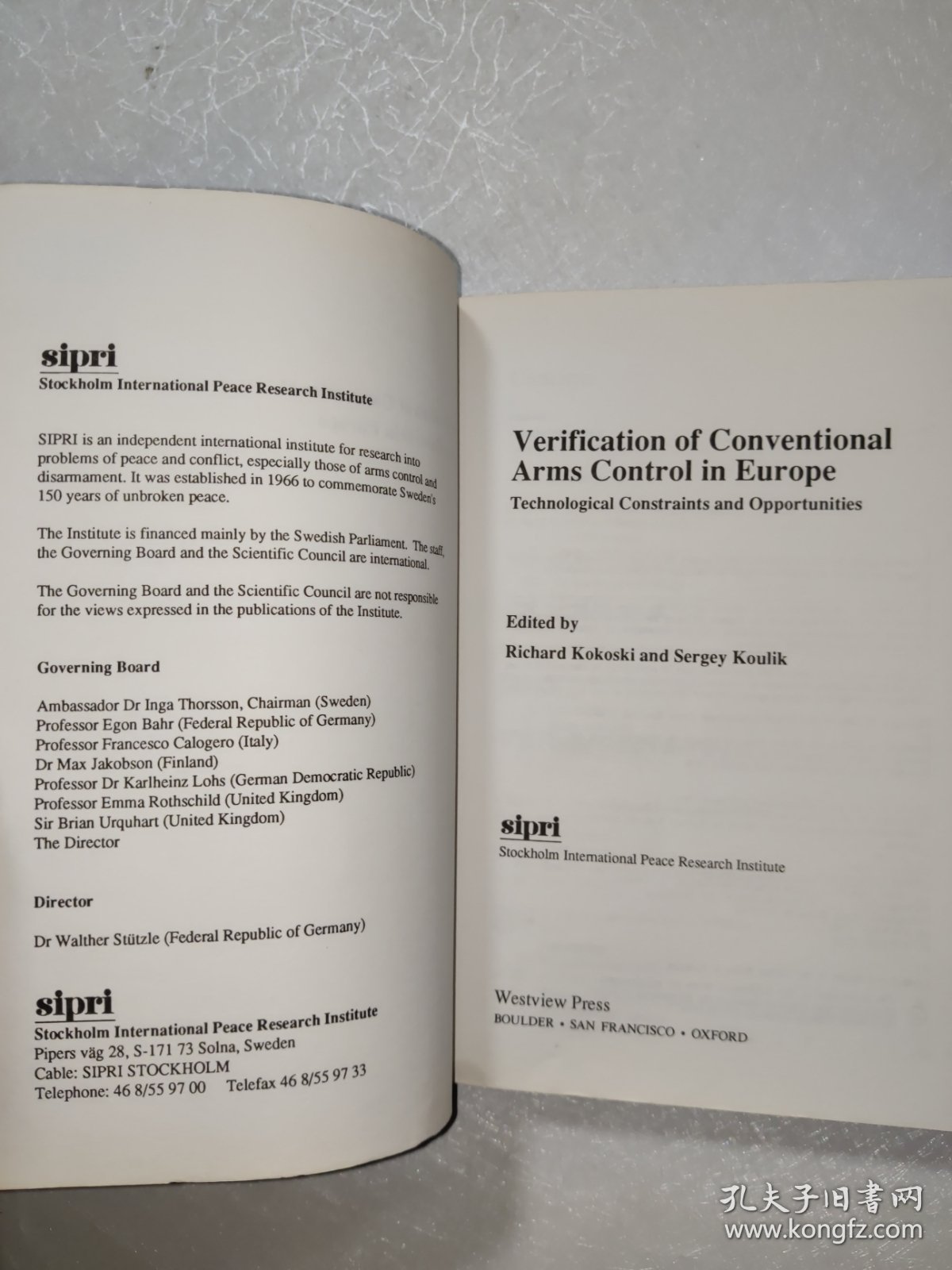 Verification of conventional arms control in Europe