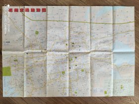 【旧地图】苏州交通旅游图    2开  1999年版
