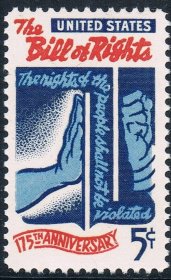 美国1966人权法案175周年雕刻版1全新
