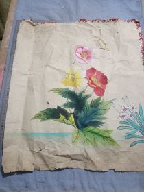 民俗手绘花卉年画