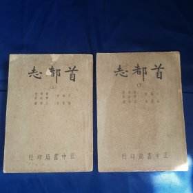 民国原版《首都志》上下两厚册上千页，1947年沪初版，图很多。