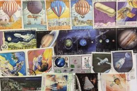 80多枚世界各国航空航天热气球邮票+两枚航空太空小型张飞机 实物拍照，所见即所得！喜欢外国邮票的朋友不要错过哦