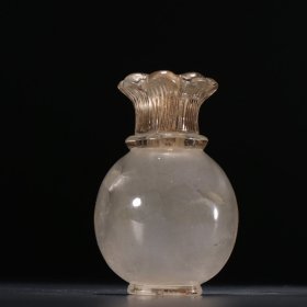 清代 水晶小花瓶