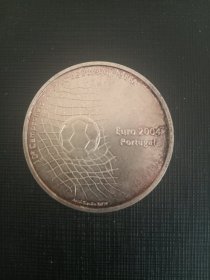 2004年欧洲杯足球赛纪念银币（2001年发行）