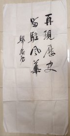 中国书协副主席，湖南省书法家协会主席鄢福初“再现历史，留驻风华”书法