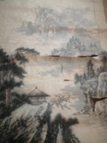 著名国画大师吴增国画，暗影有菩萨痕迹