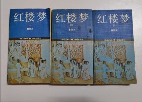 红楼梦 （上、中、下） 48开袖珍版 海南1994一版一印