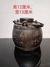 时大彬，手工制作，难得糊涂，紫砂壶带内胆，做工精致，包浆浓厚。