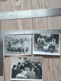 80年代~黑白老照片集体~3张合售1