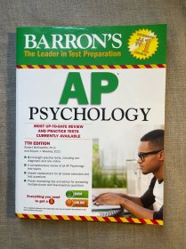 Barron's AP Psychology, 7th Edition 心理学教材教辅【英文版，大12开】