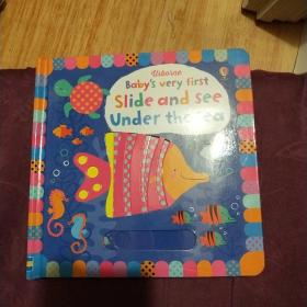 英文原版绘本 Baby's Very First Slide and See Under the Sea 纸板机关操作书 游戏书 玩具书 1-3岁