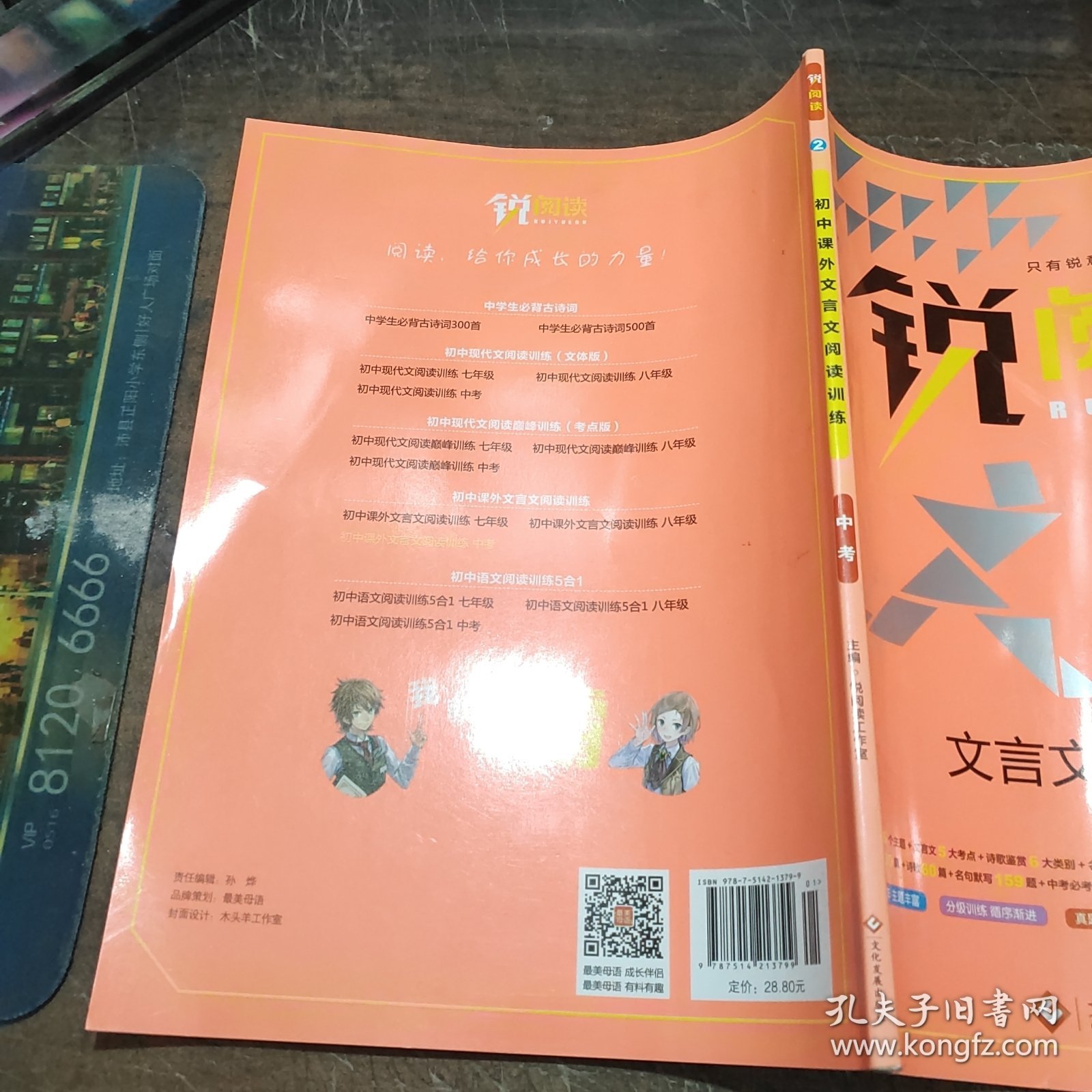 锐阅读 初中课外文言文阅读训练120篇：中考