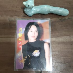 梁咏琪 画片 正反两面过塑 图5－6瑕疵 18*12厘米