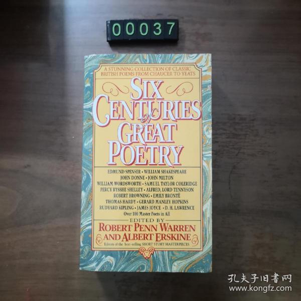 英文 SIX CENTURIES OF GREAT POETRY