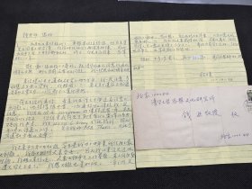 钱逊（钱穆之子）旧藏‖ 学者译者程捷 信札 内容关于“白先勇先生回了台湾，临时代替他上了两周半的课，因此9月中下旬等挺忙，昨天白先生已经回来，总算松了口气。清华外办已经同意我延期到明年九月份。来信提到道教研究的两个方面，我一定注意多收集这方面的资料。我粗阅了一下英文关于道教和道家的文章不少。何兆武先生给我来信，我在译文方面还应该注意不少问题，他提的很中肯。思想所和何先生有译的东西，告诉我书名”