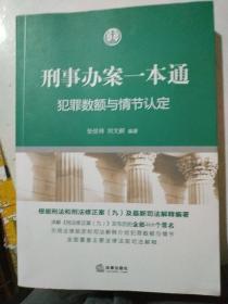 刑事办案一本通：犯罪数额与情节认定