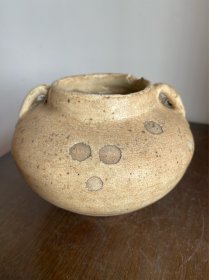 宋代两系老陶罐双耳陶瓷罐子古瓷器摆件老物件