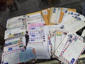 各式各样的外国老信封140枚 图自阅