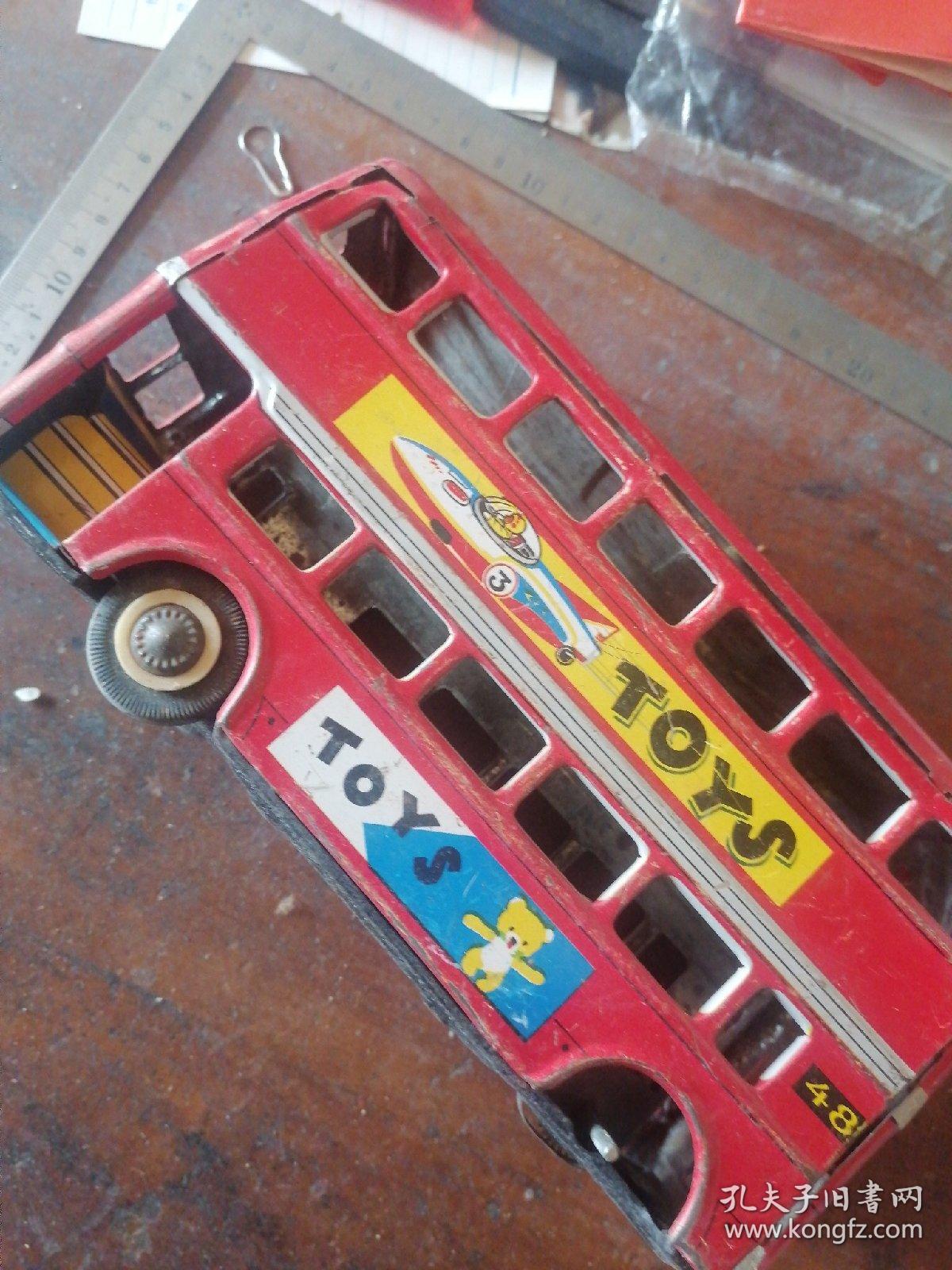 铁皮玩具双层巴士