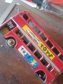 铁皮玩具双层巴士