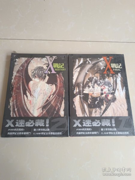 X战记 名家彩图精选 16开精装本 两册