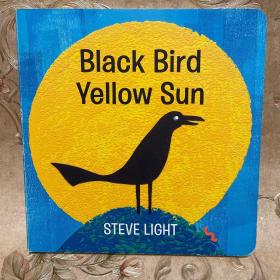 Black bird yellow sun 纸板