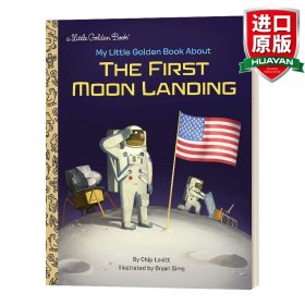 英文原版 My Little Golden Book about the First Moon Landing 首次登月 兰登书屋精装小金书 英文版 进口英语原版书籍