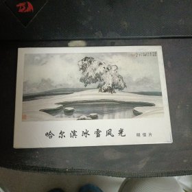 明信片 哈尔滨冰雪风光 十二张2000