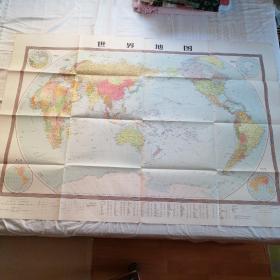 世界地图（特大开 全开X2）152cmX106cm