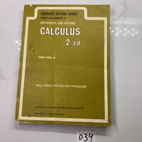 Schaums Outline series Theory And Problems Of Differential Equations calculus 2/ed